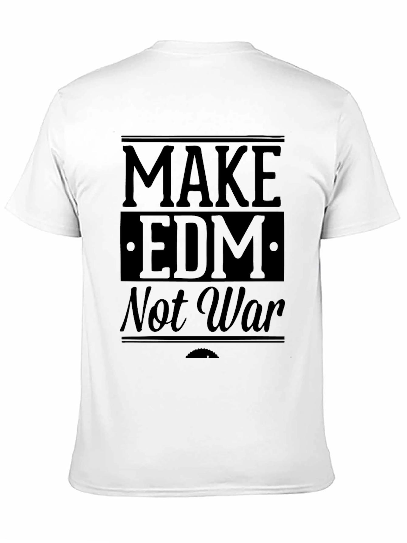 Make EDM Not War Black Graphic Tee