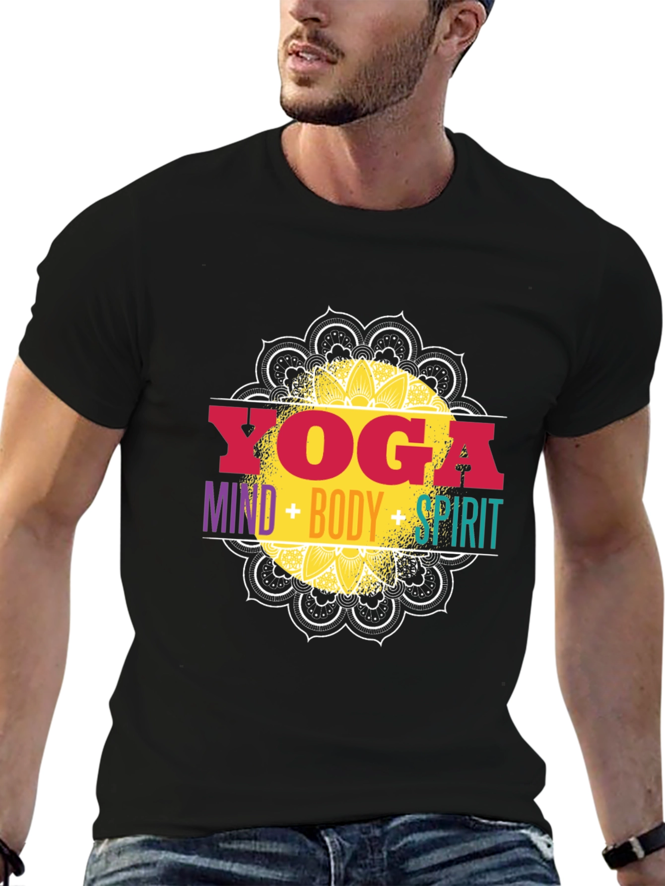 Yoga Mind Body Spirit Graphic Tee