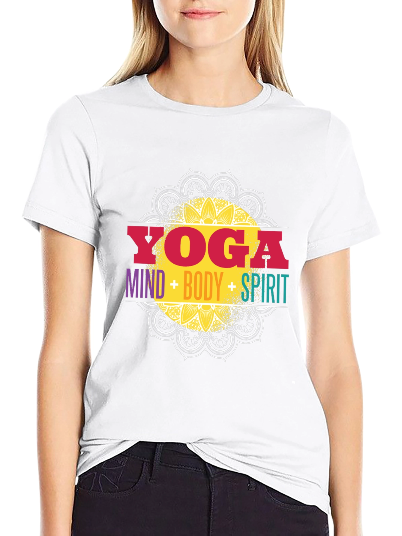 Yoga Mind Body Spirit Graphic Tee