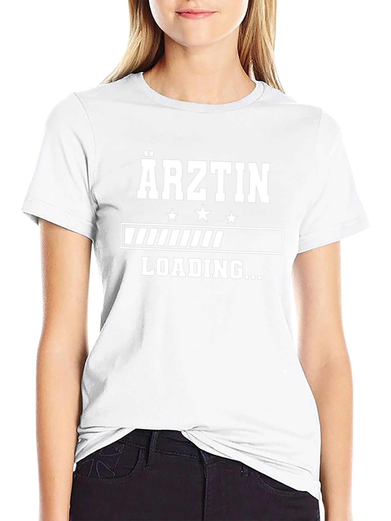 Ärztin Loading Graphic T-Shirt - Black
