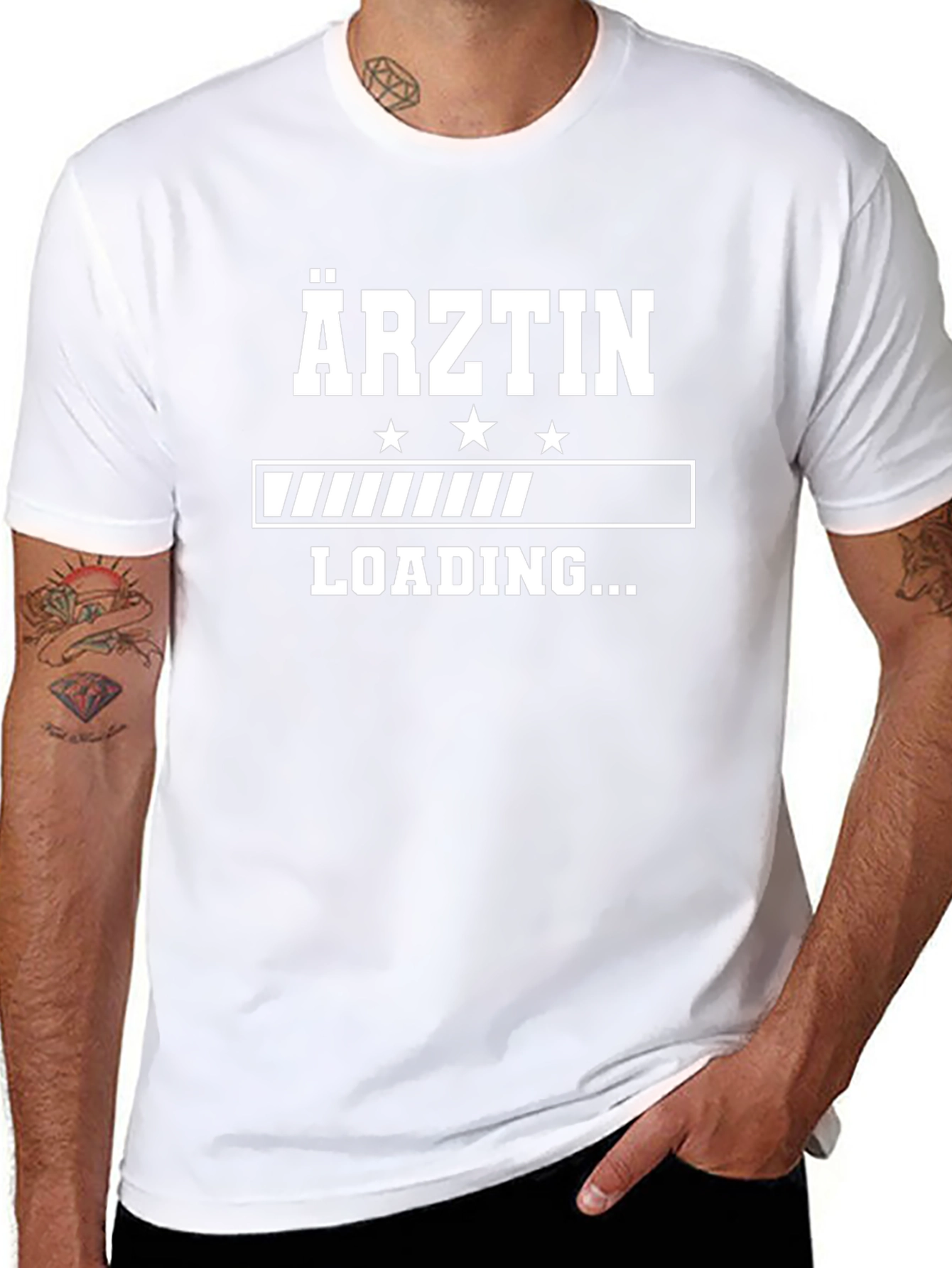Ärztin Loading Graphic T-Shirt - Black