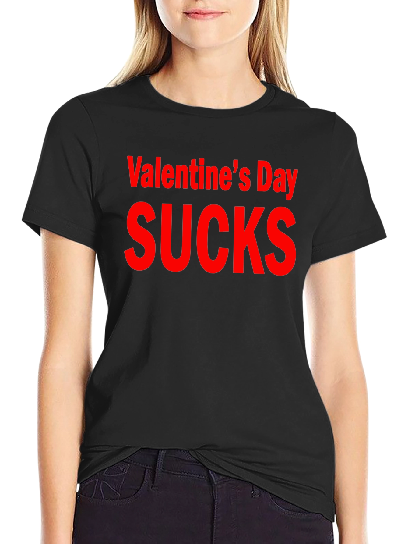 Valentines Day Sucks Graphic T-Shirt