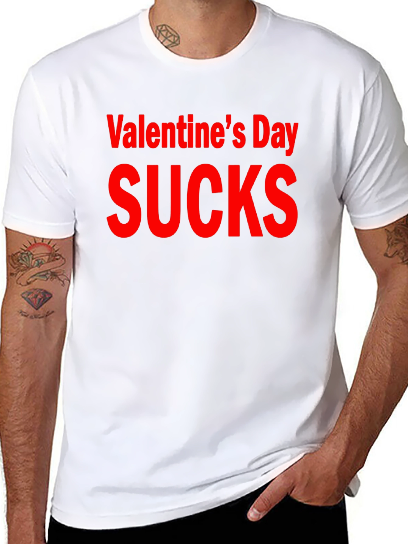 Valentines Day Sucks Graphic T-Shirt