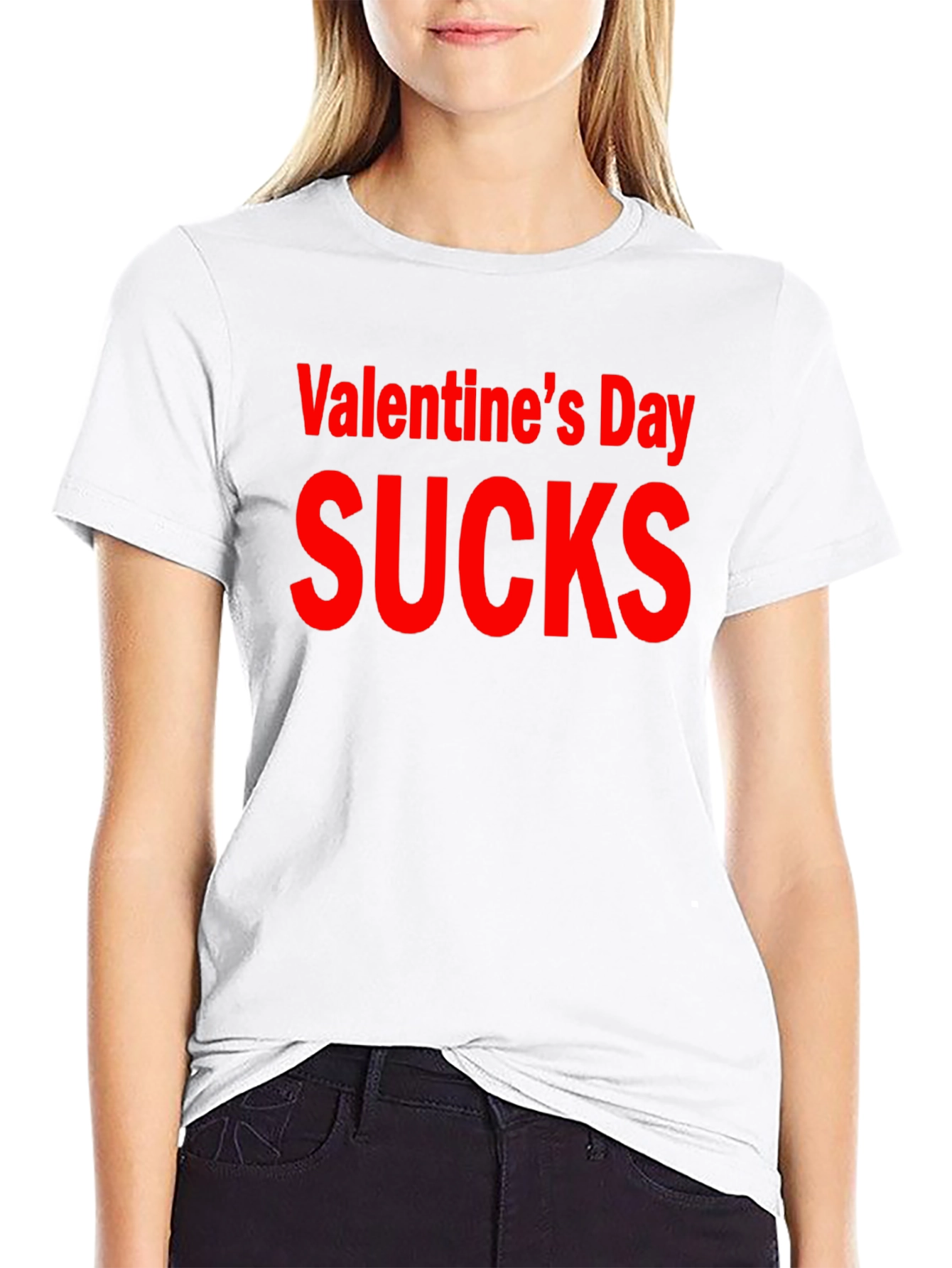 Valentines Day Sucks Graphic T-Shirt