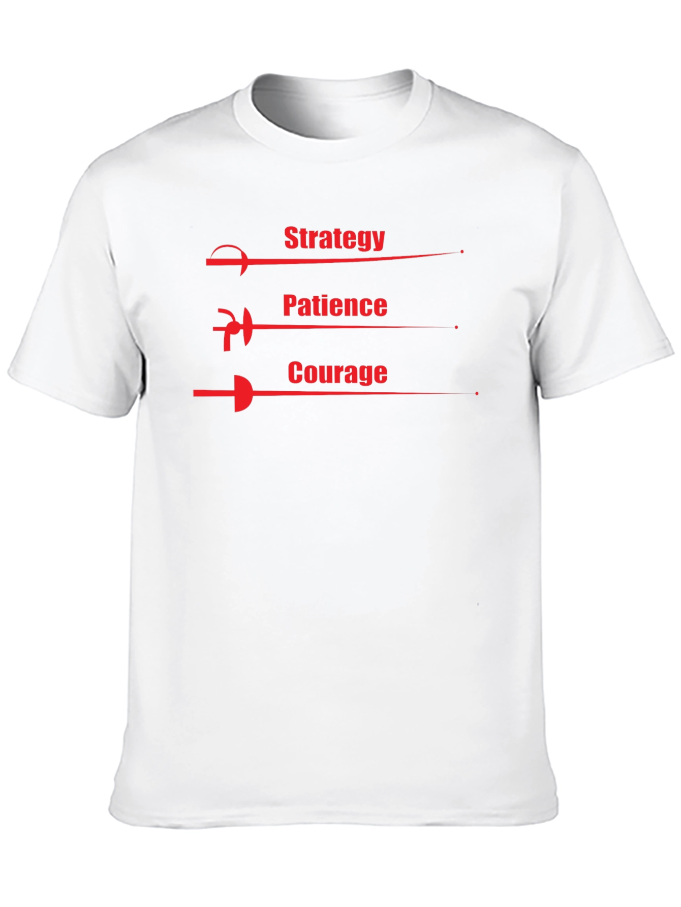 Strategy Patience Courage Graphic Tee
