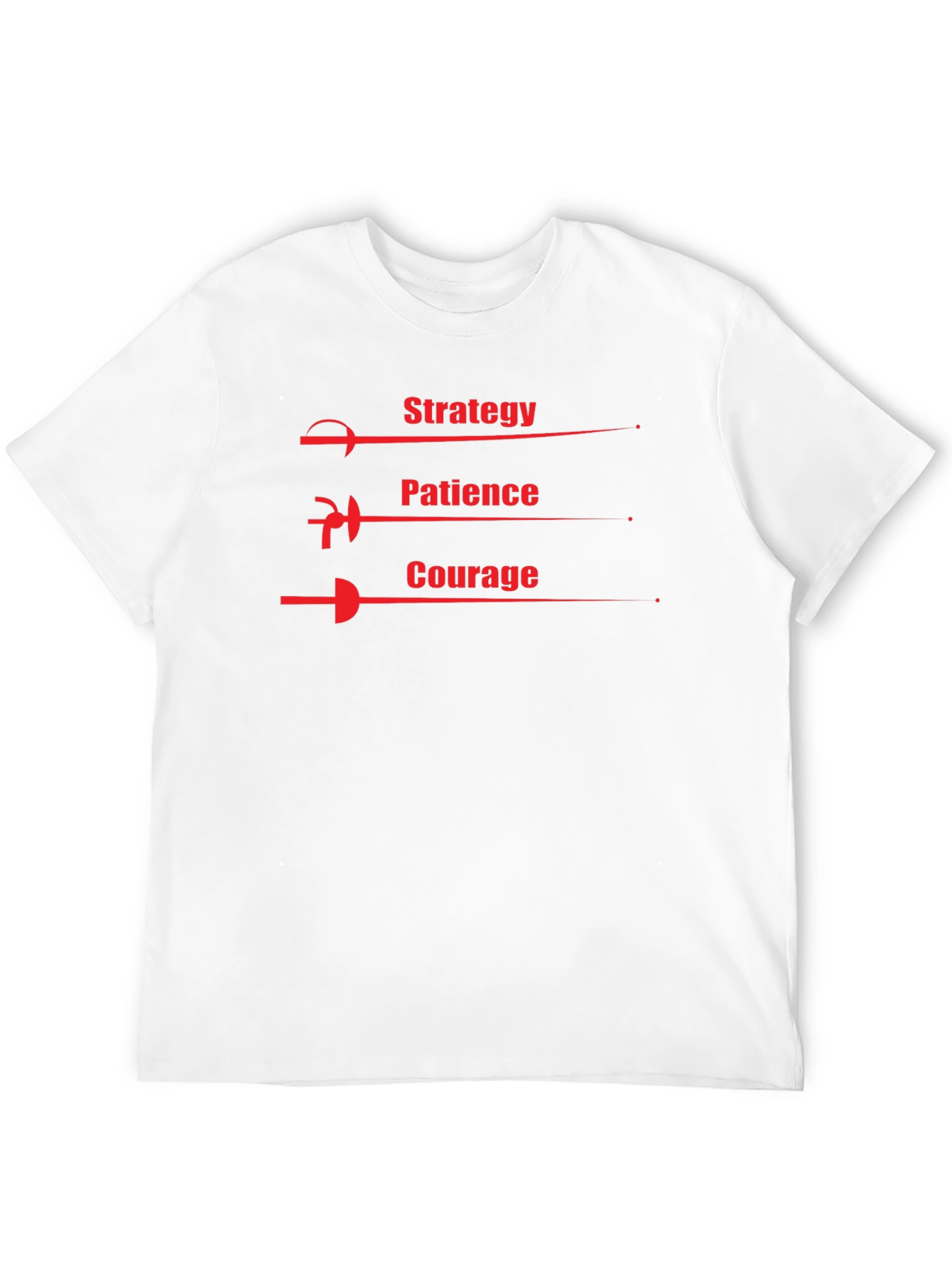 Strategy Patience Courage Graphic Tee