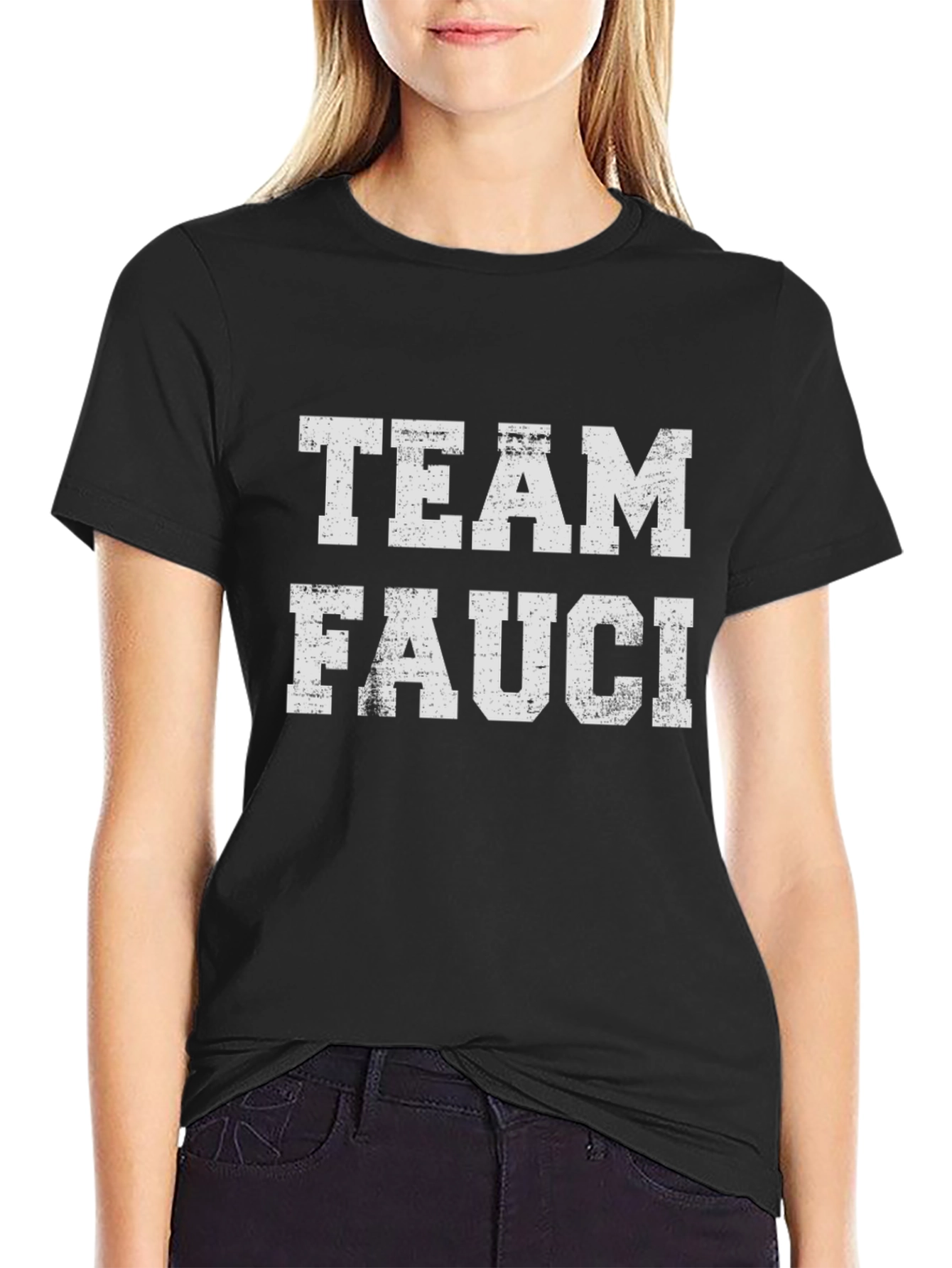 Team Fauci T-Shirt - Distressed Graphic