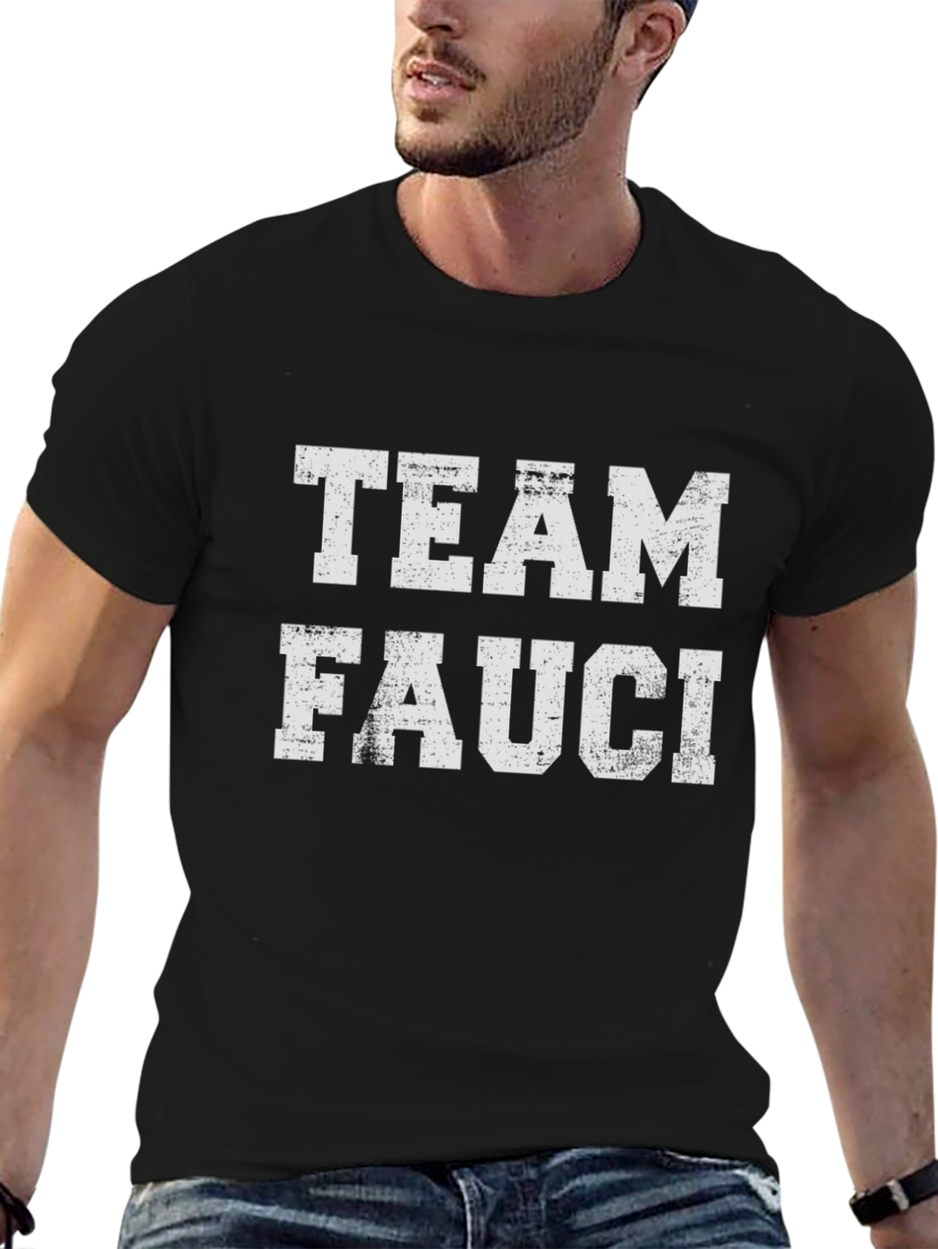 Team Fauci T-Shirt - Distressed Graphic