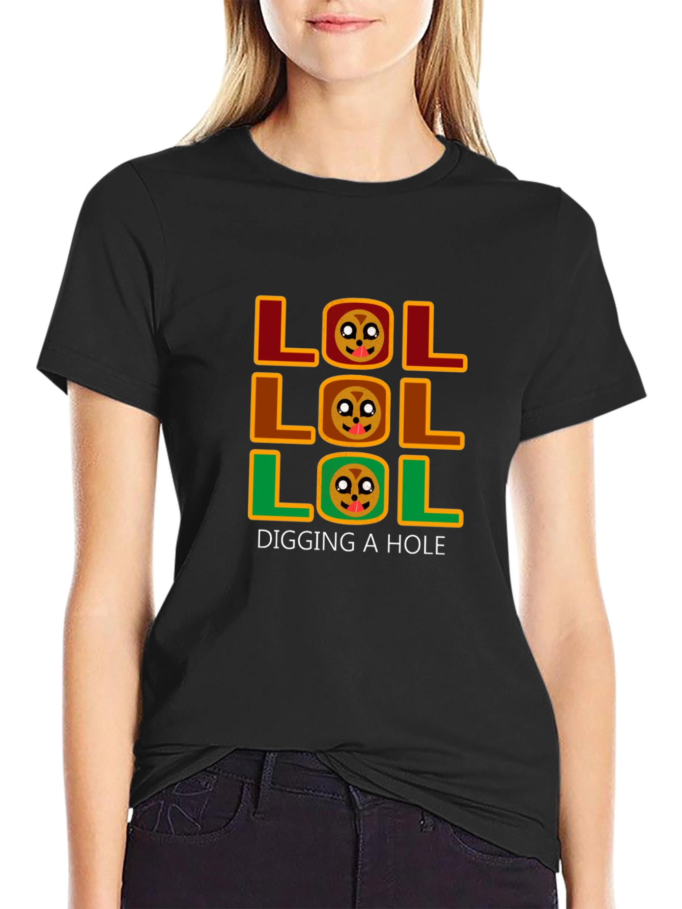 LOL Digging a Hole Graphic T-Shirt