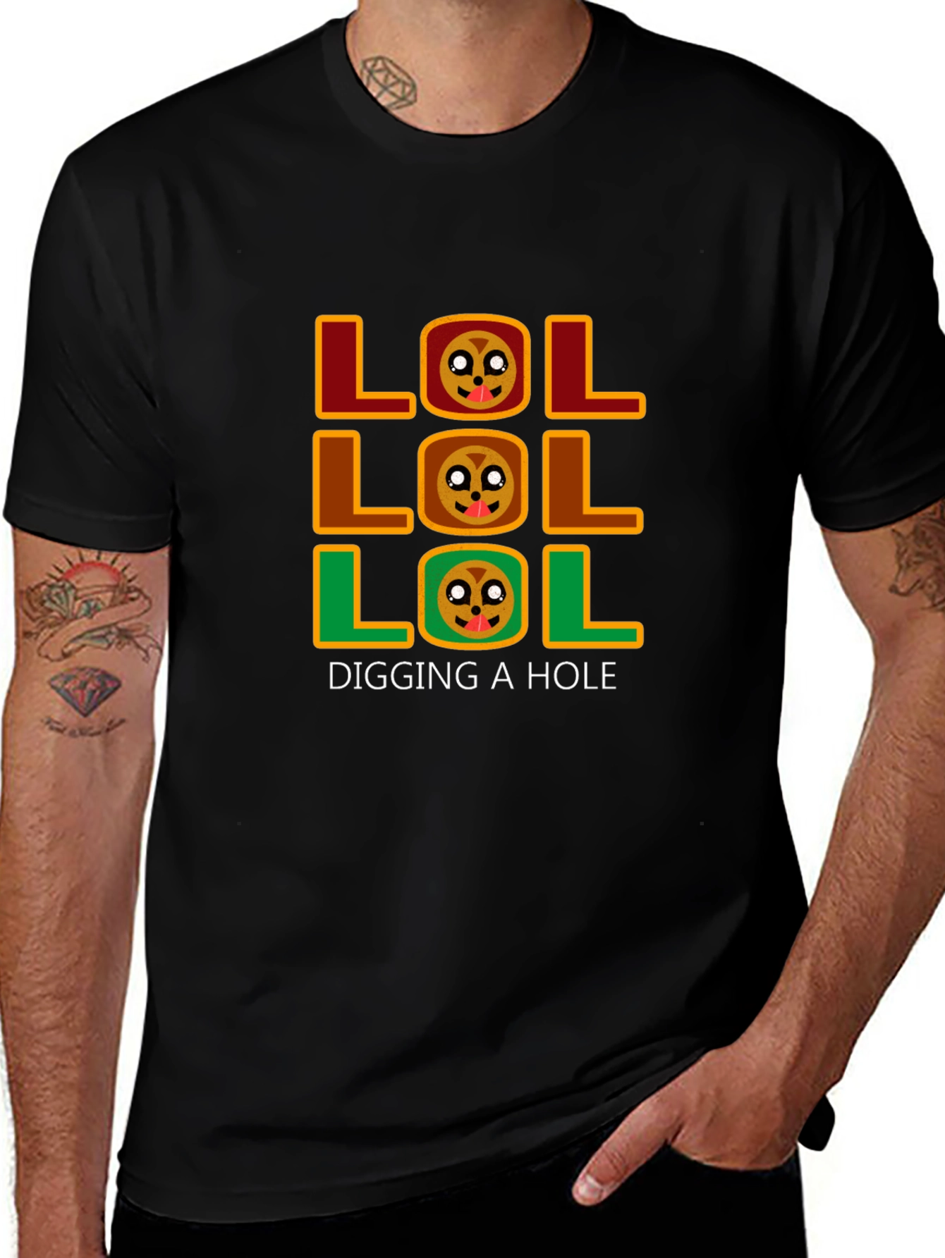 LOL Digging a Hole Graphic T-Shirt