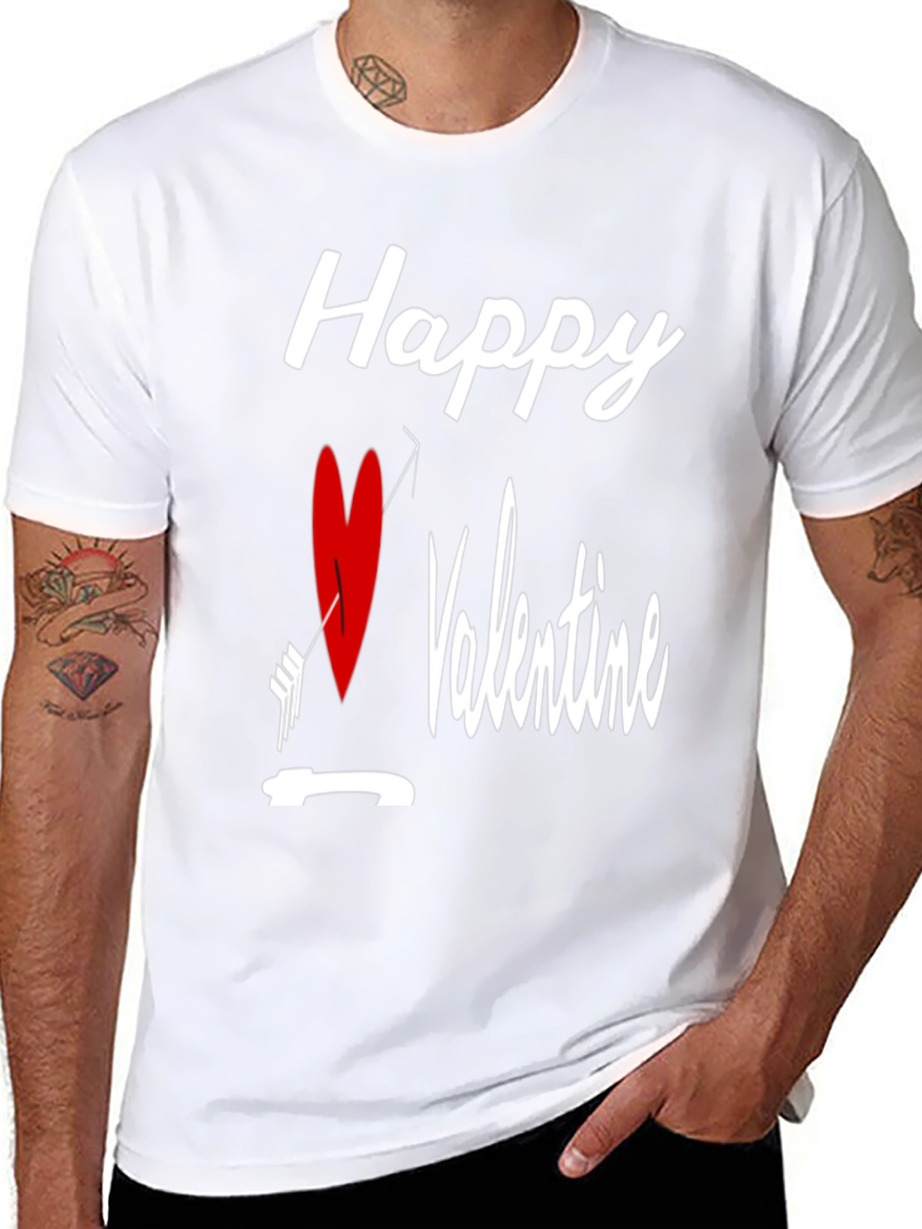 Happy Valentines Day Cupid Arrow Heart T-Shirt