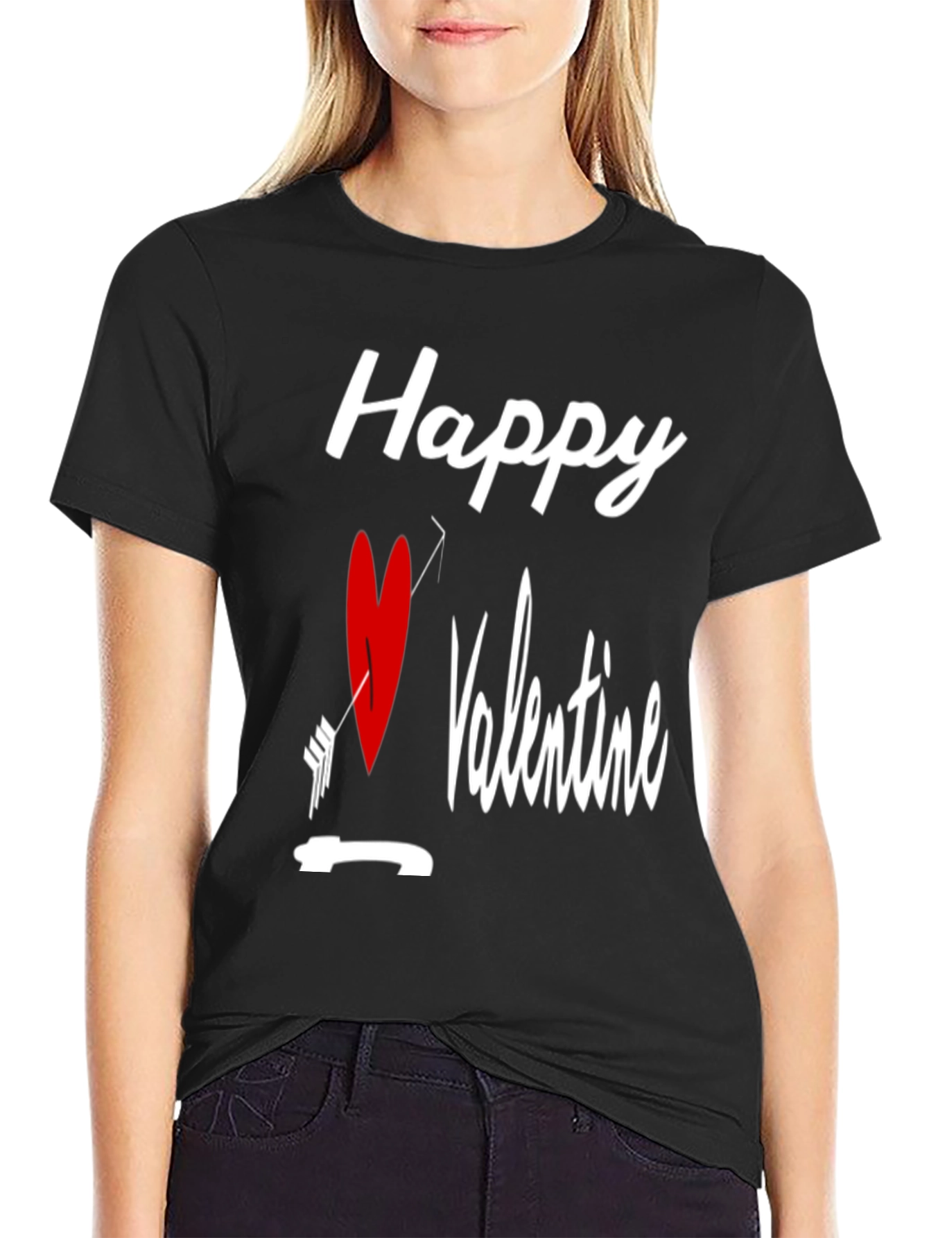 Happy Valentines Day Cupid Arrow Heart T-Shirt