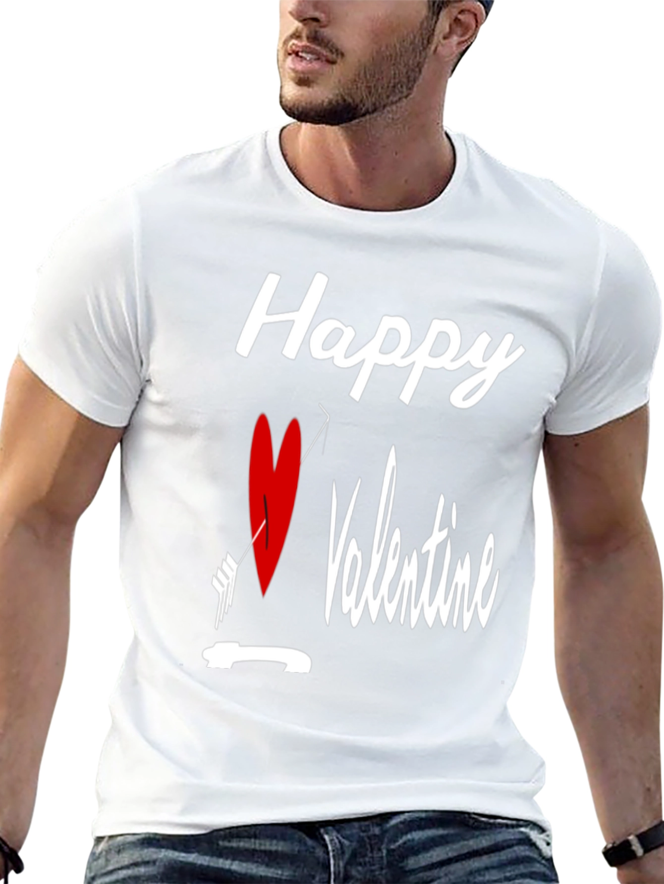 Happy Valentines Day Cupid Arrow Heart T-Shirt