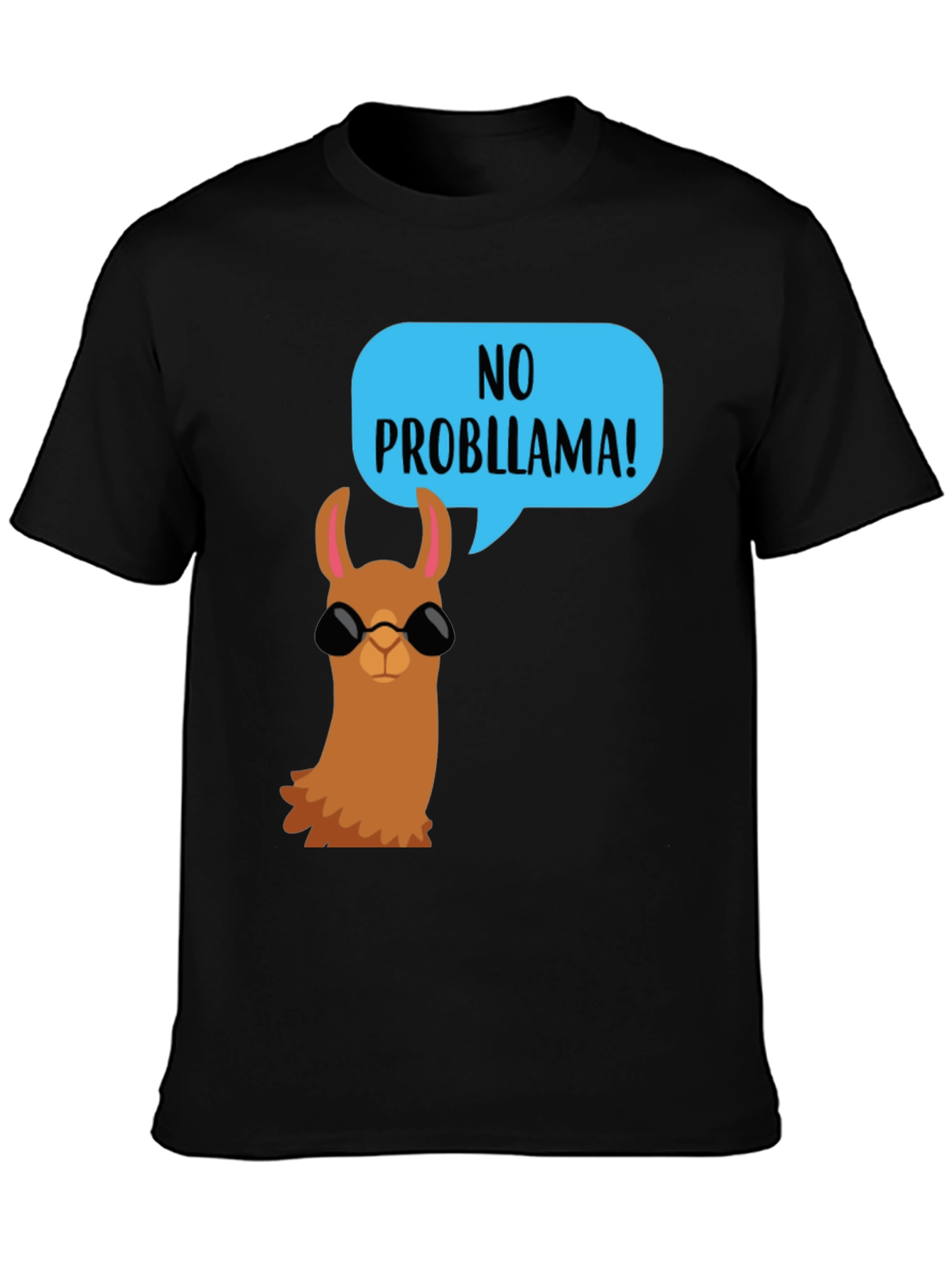 Cool Llama No Probllama Graphic Tee