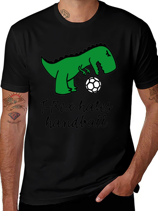 T-Rex Hates Handball Graphic Tee