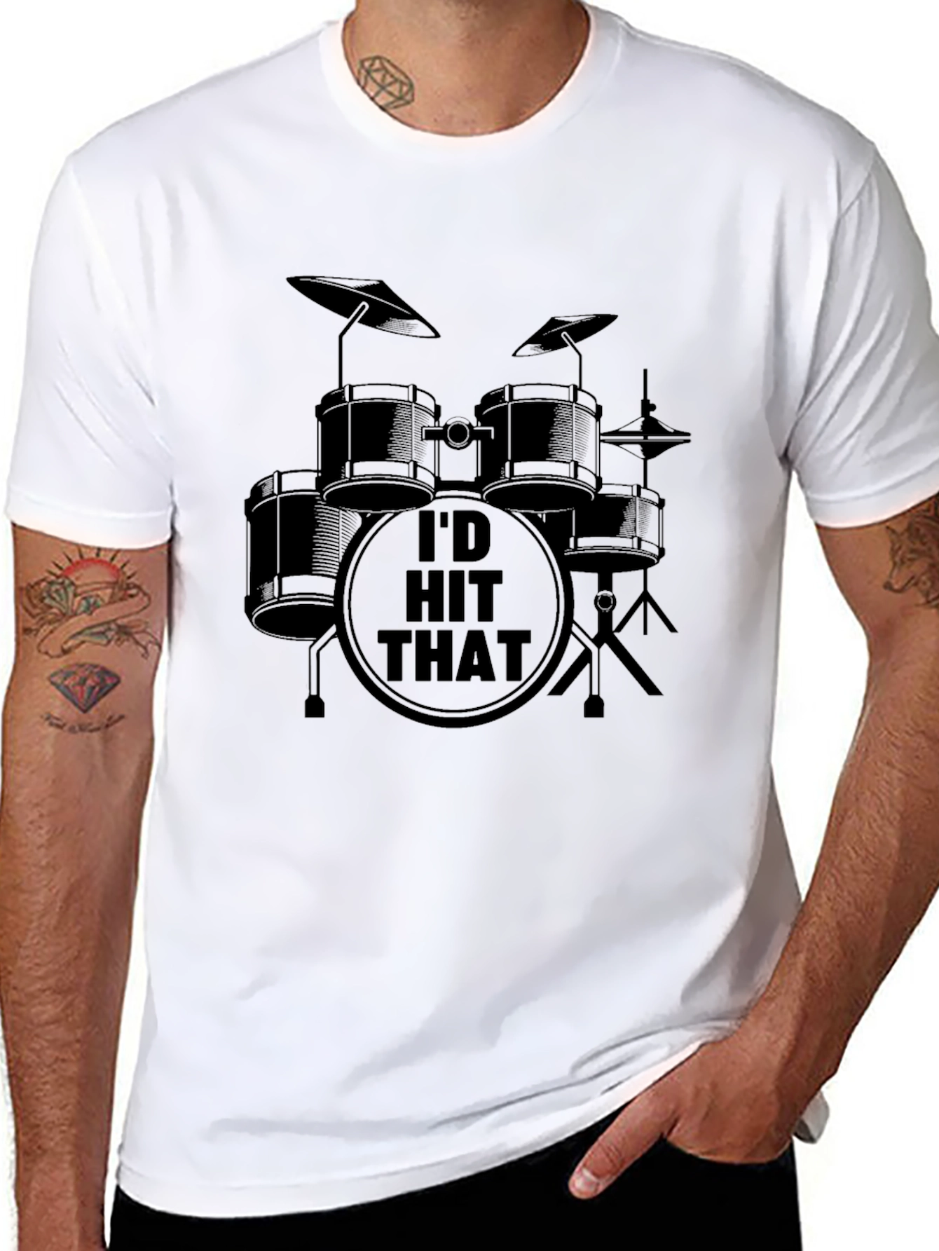 Id Hit That Drum Kit Graphic Tee