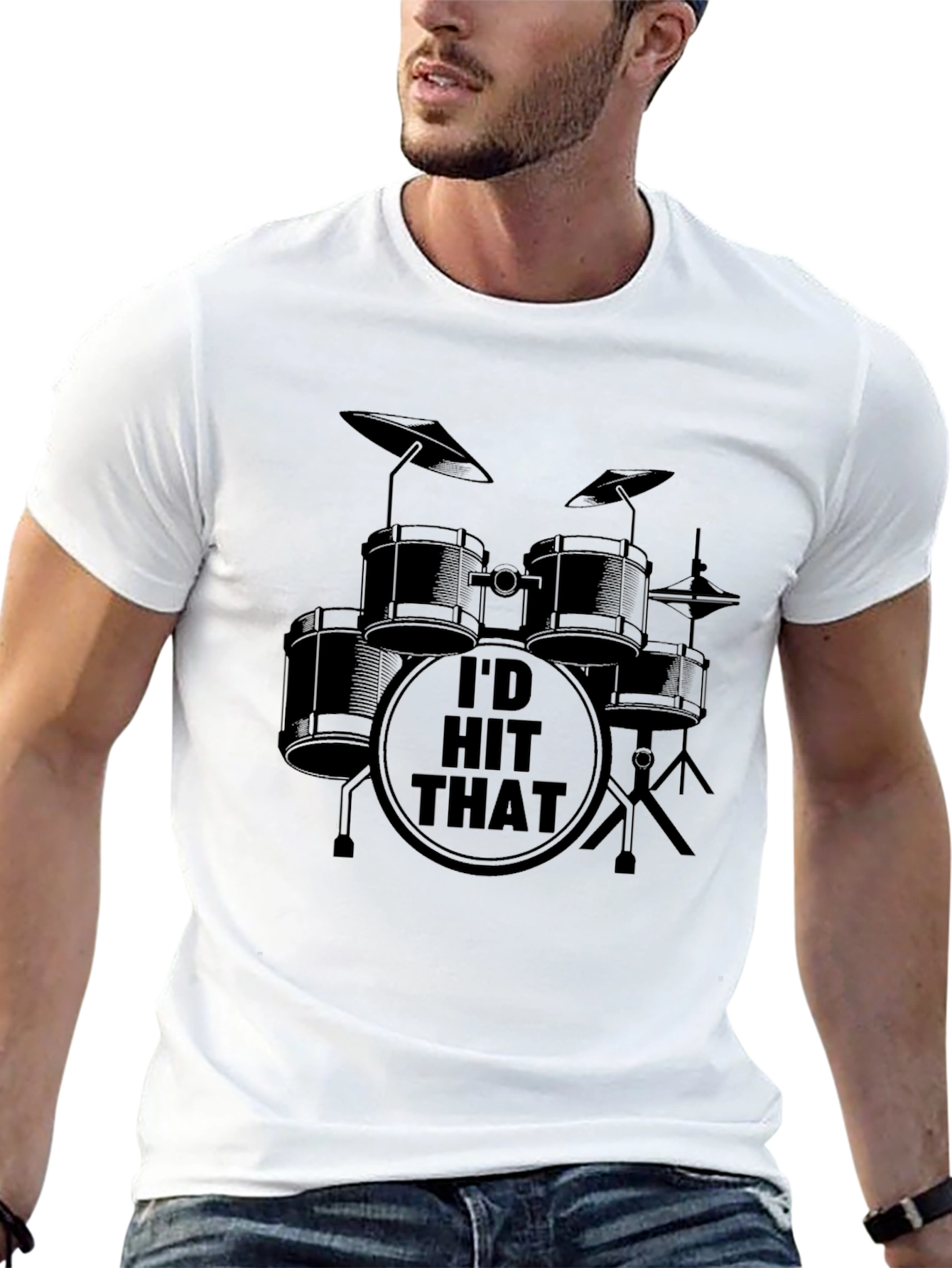 Id Hit That Drum Kit Graphic Tee