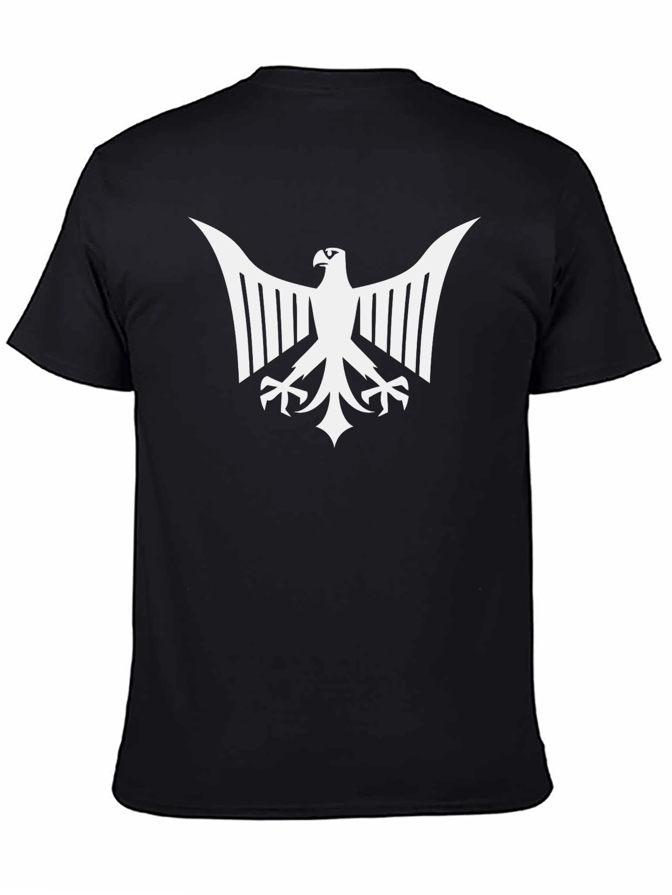 Eagle Emblem Graphic Tee - Bold Black T-Shirt