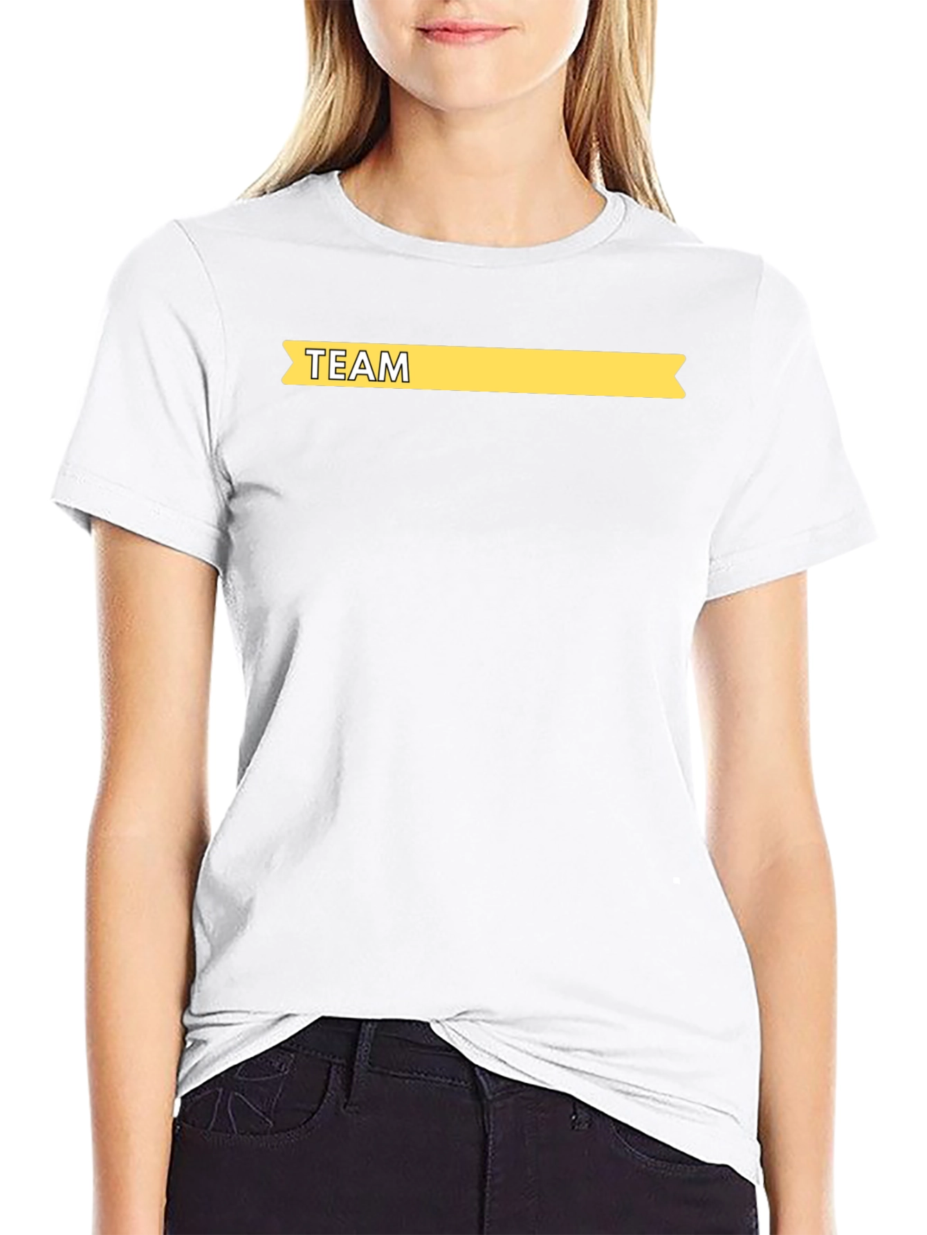Team T-Shirt - Classic Black Cotton Tee