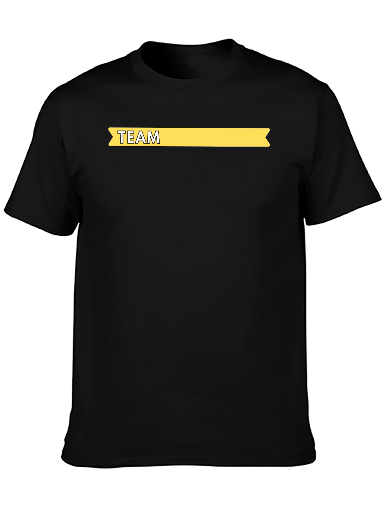 Team T-Shirt - Classic Black Cotton Tee