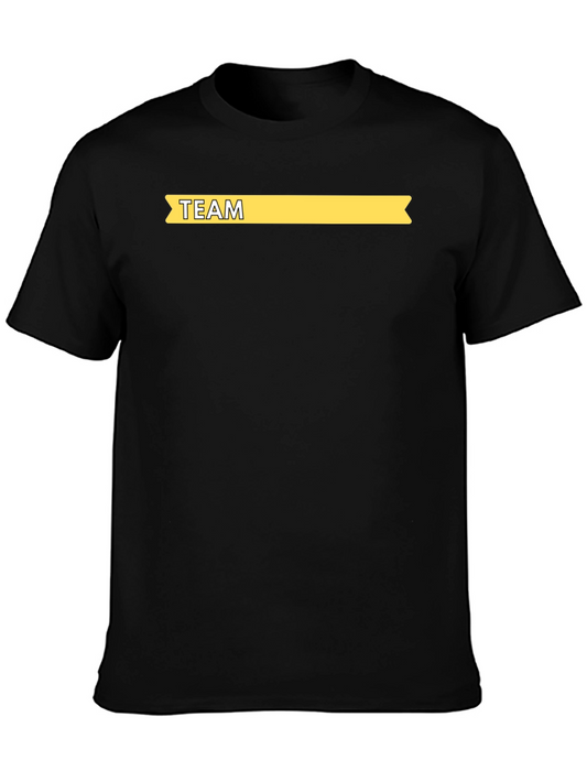 Team T-Shirt - Classic Black Cotton Tee