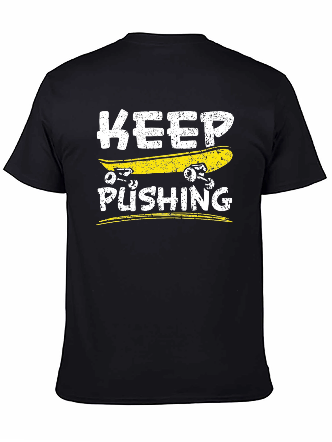 Keep Pushing Skateboard T-Shirt