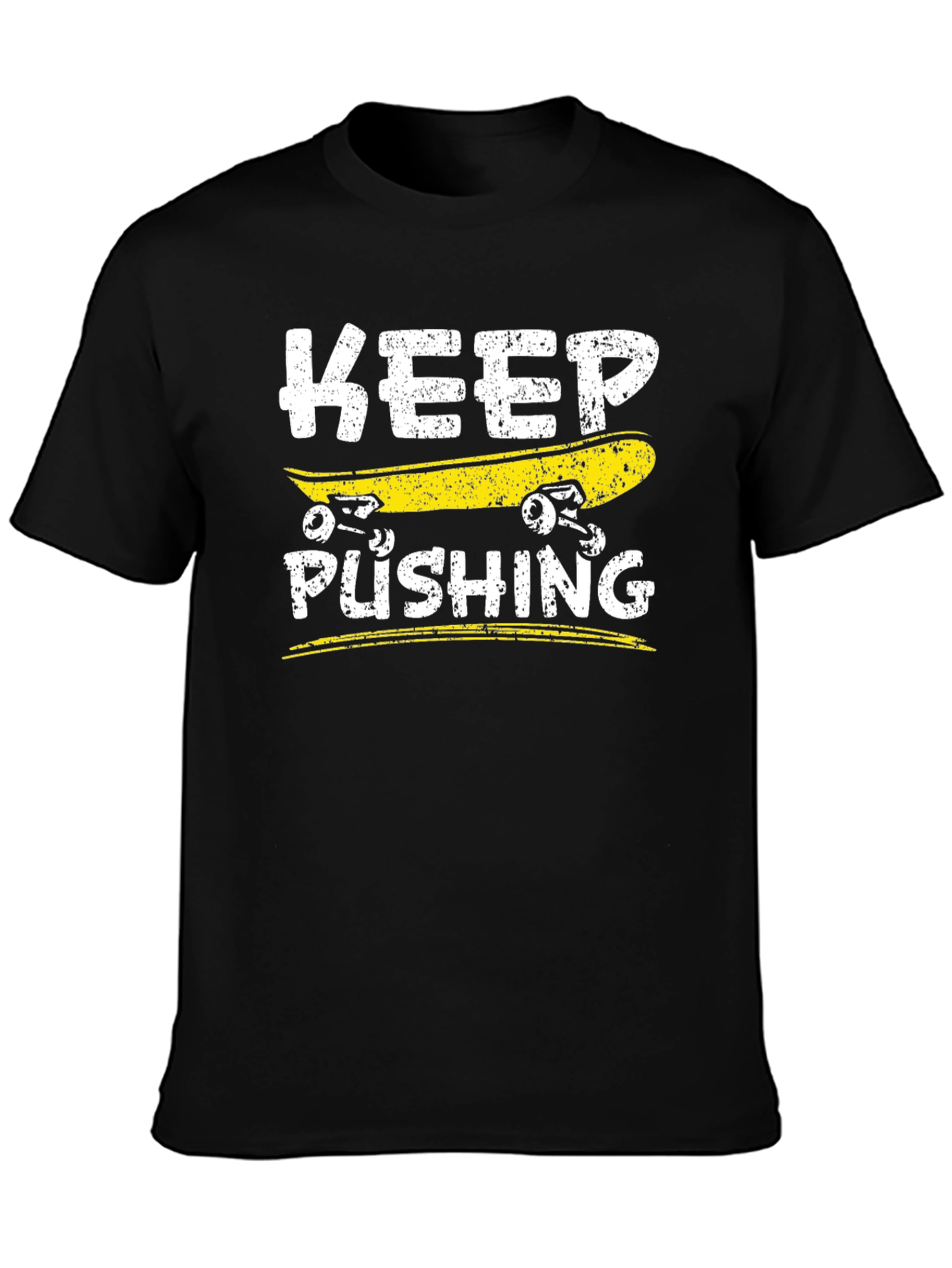 Keep Pushing Skateboard T-Shirt