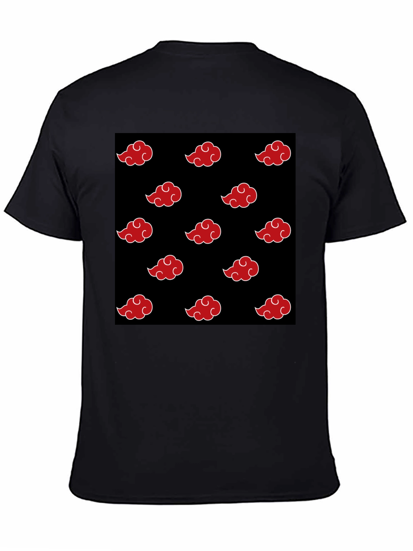 Akatsuki Cloud Pattern Black T-Shirt