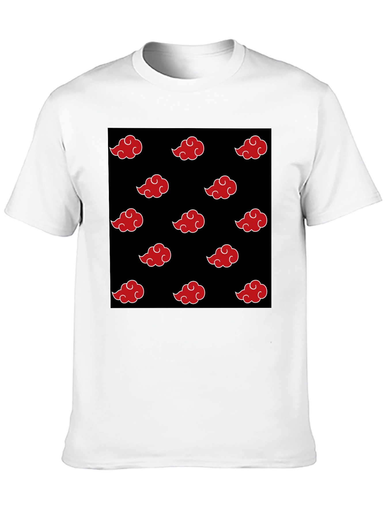 Akatsuki Cloud Pattern Black T-Shirt