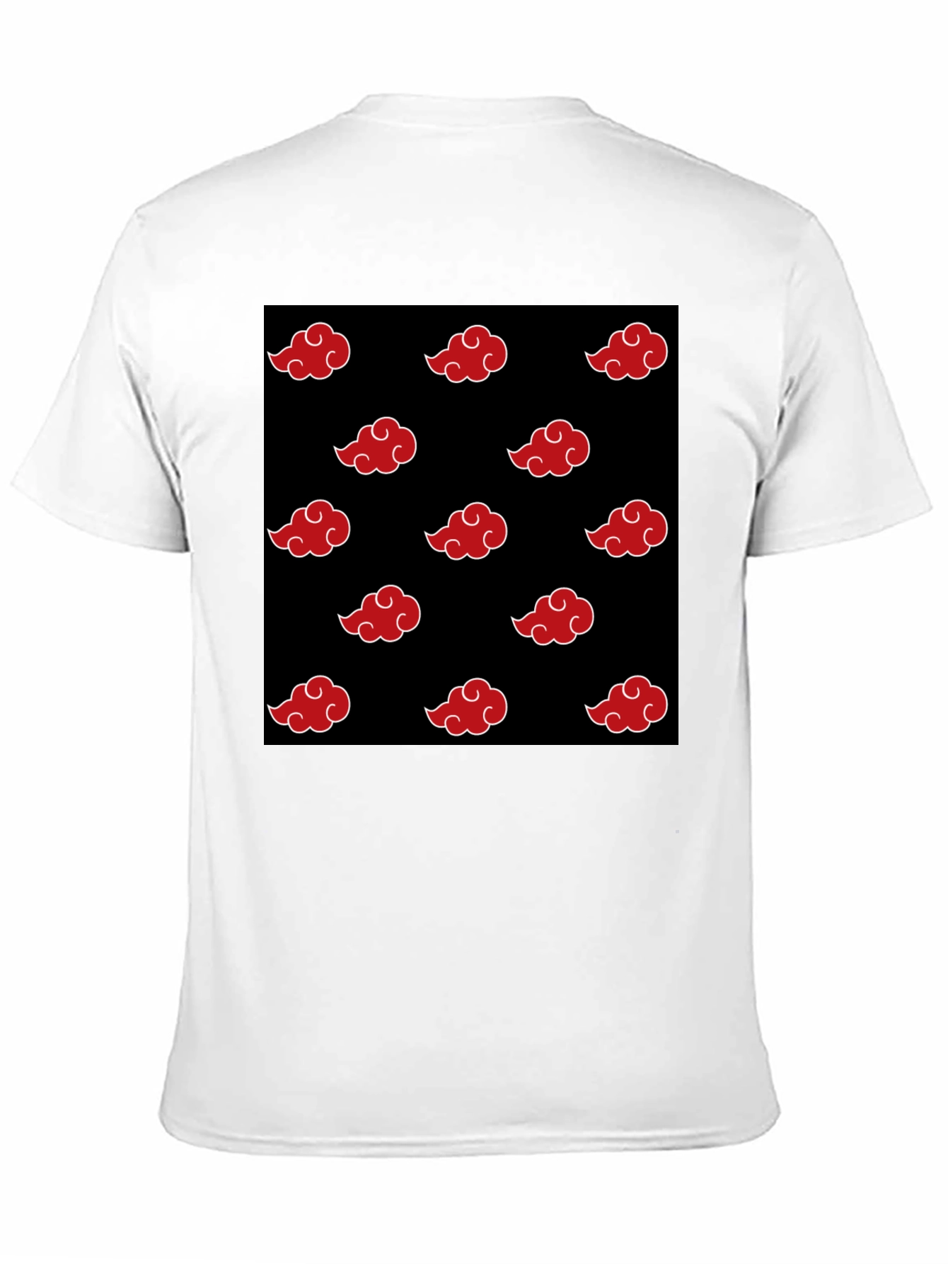 Akatsuki Cloud Pattern Black T-Shirt