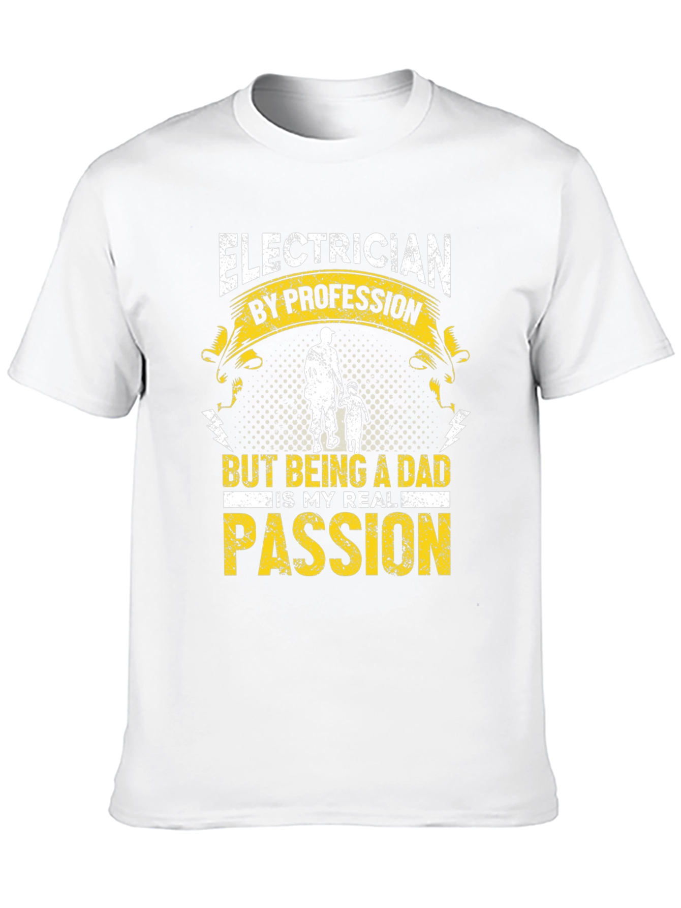 Electrician Dad T-Shirt: My Real Passion