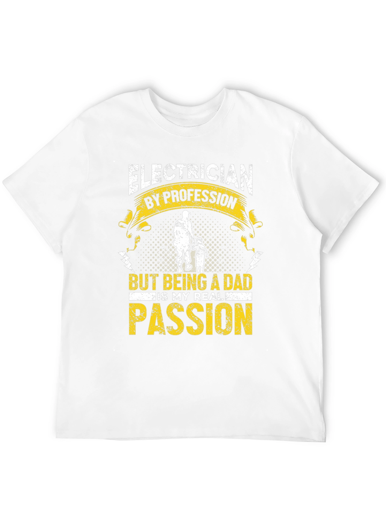 Electrician Dad T-Shirt: My Real Passion