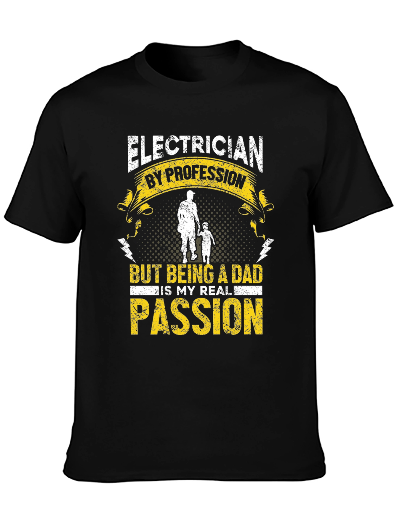 Electrician Dad T-Shirt: My Real Passion