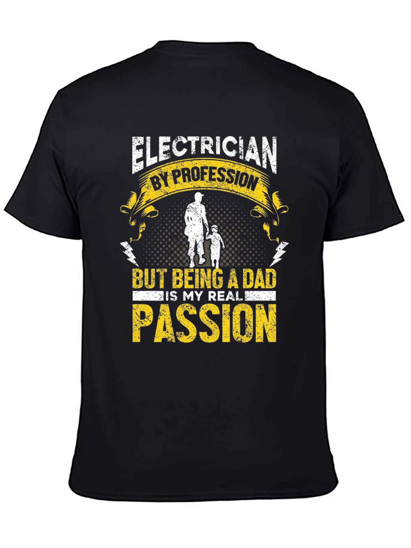 Electrician Dad T-Shirt: My Real Passion