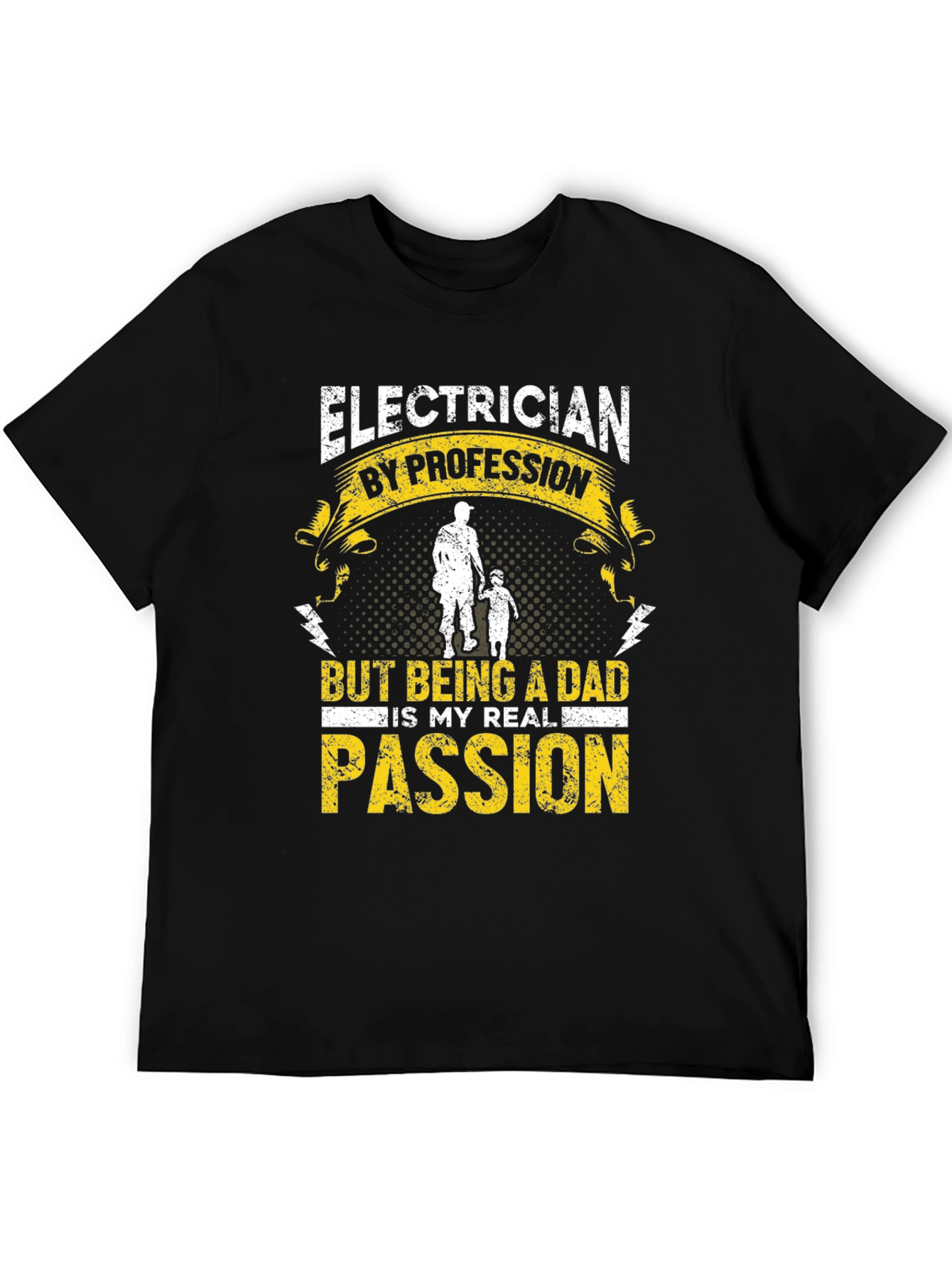Electrician Dad T-Shirt: My Real Passion