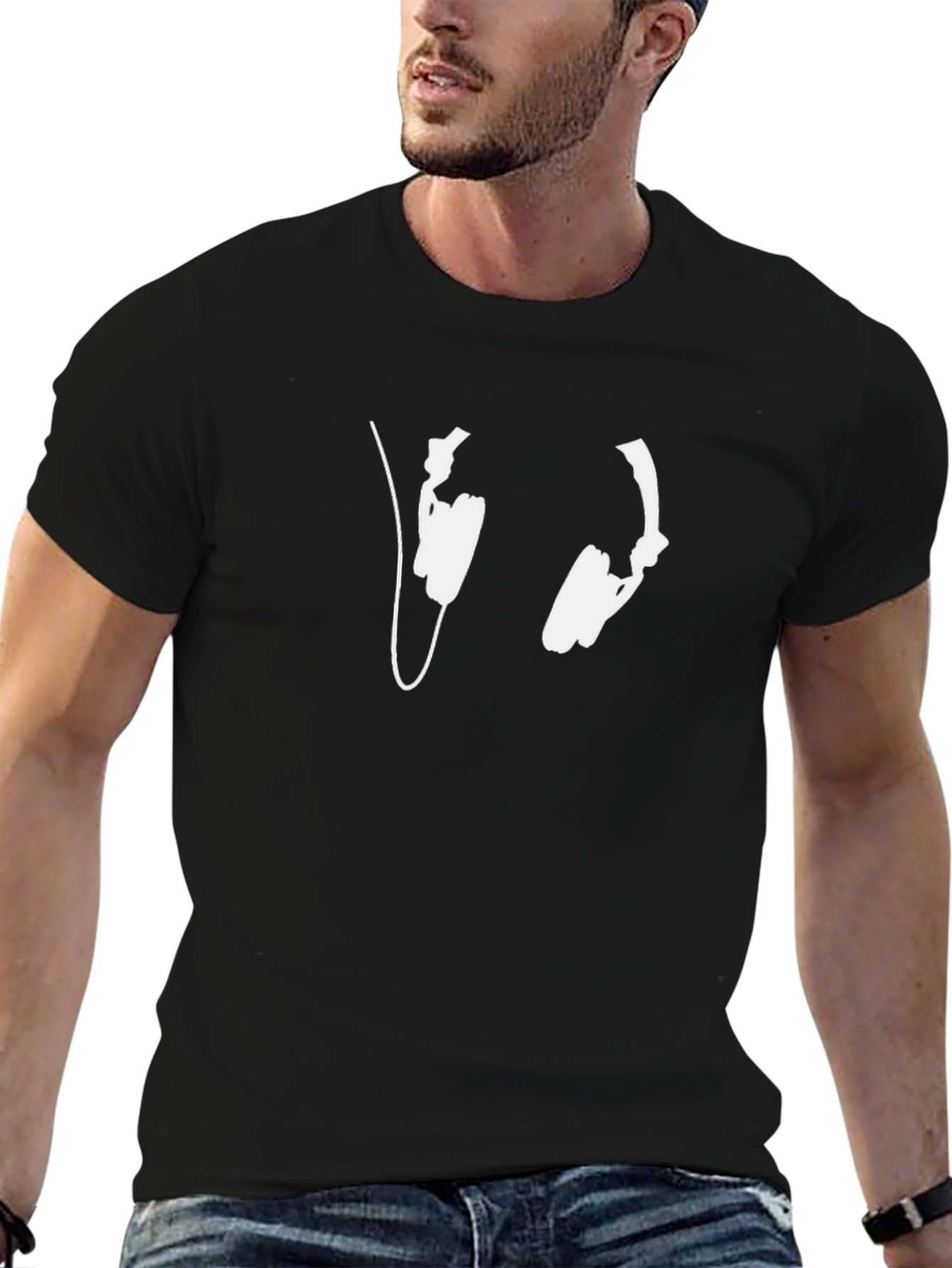 Headphone Graphic Tee - Cool Music Lover Shirt