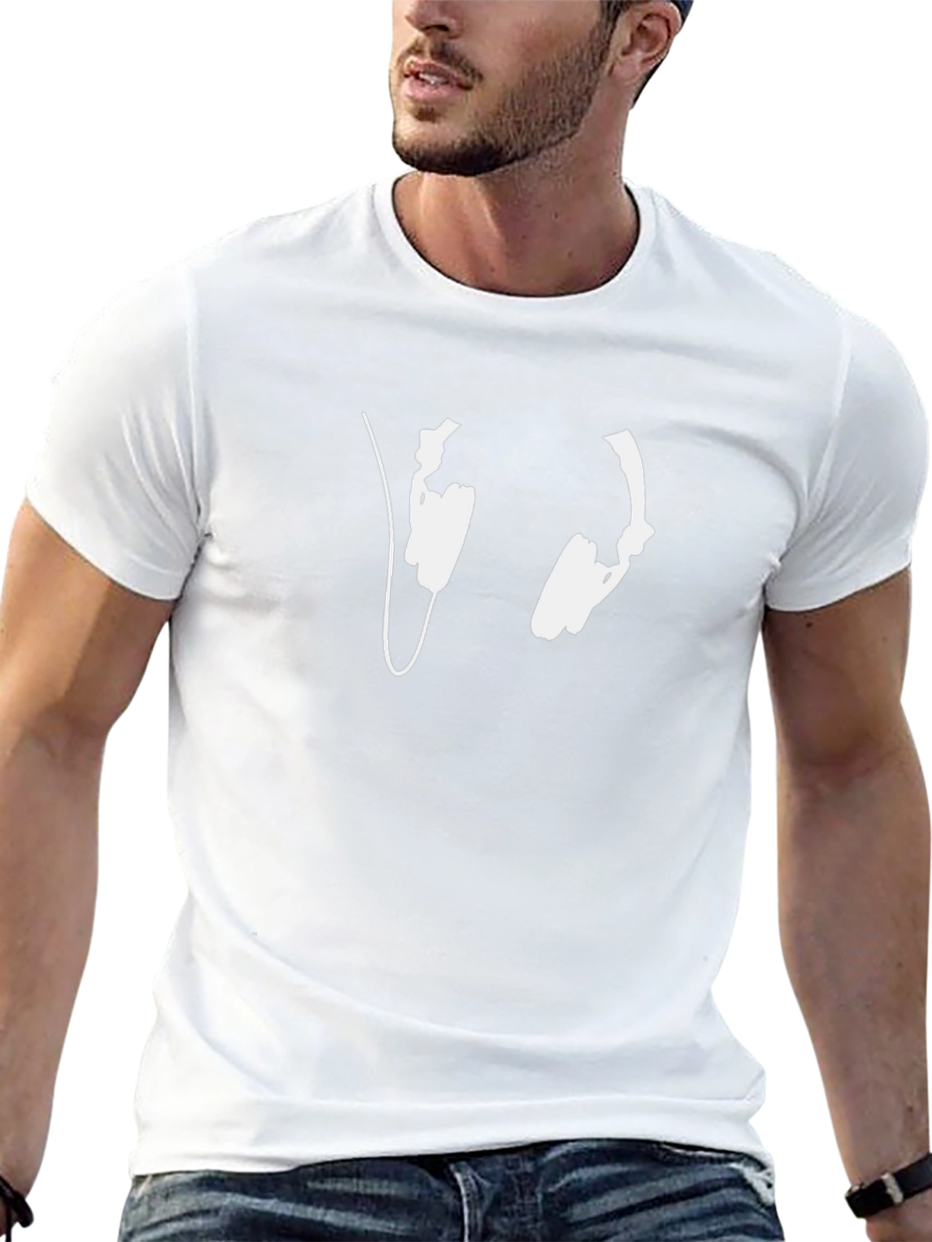 Headphone Graphic Tee - Cool Music Lover Shirt