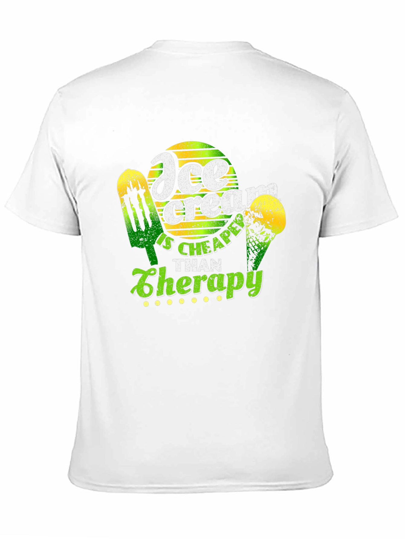 Ice Cream Cheaper Than Therapy Graphic T-Shirt