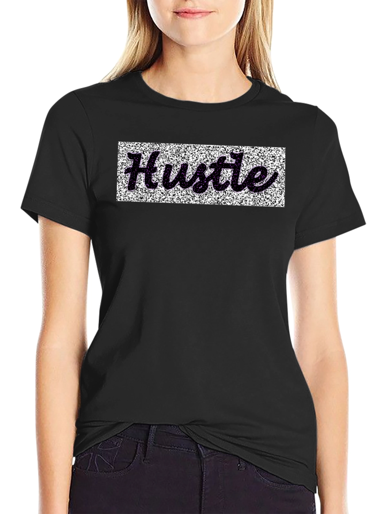 Hustle Graphic Tee - Premium Black Cotton Shirt