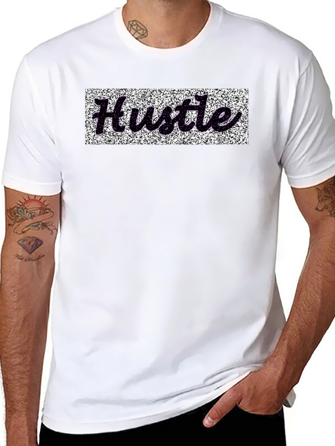 Hustle Graphic Tee - Premium Black Cotton Shirt