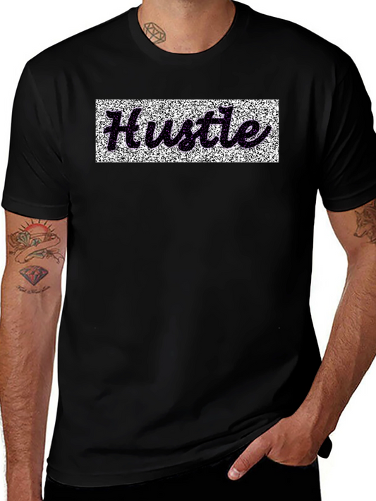 Hustle Graphic Tee - Premium Black Cotton Shirt