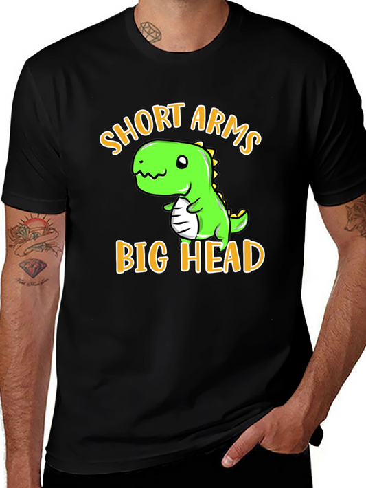 Short Arms Big Head T-Shirt - Funny Dino Tee