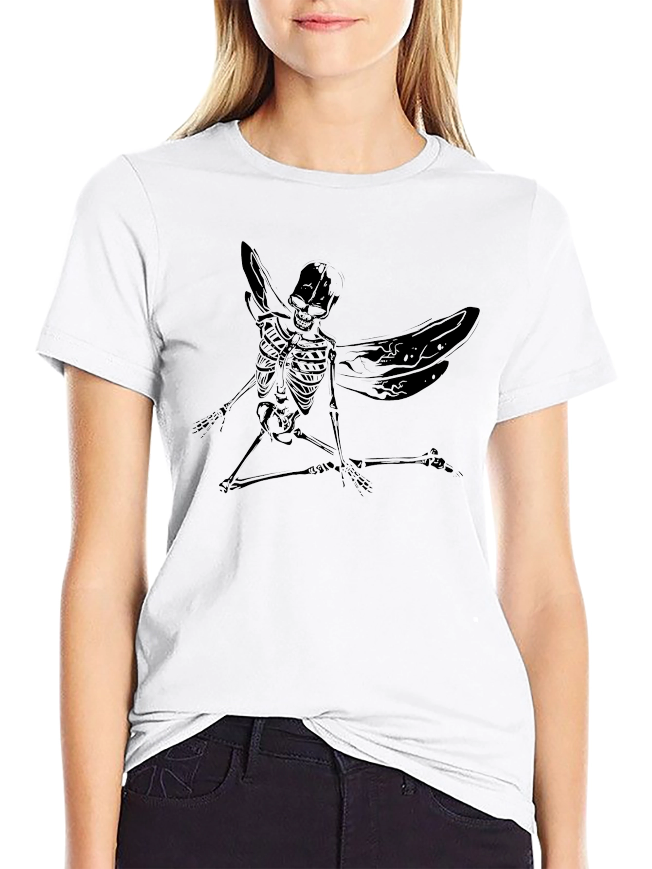 Grim Fairy T-Shirt: Skeleton Fairy Design