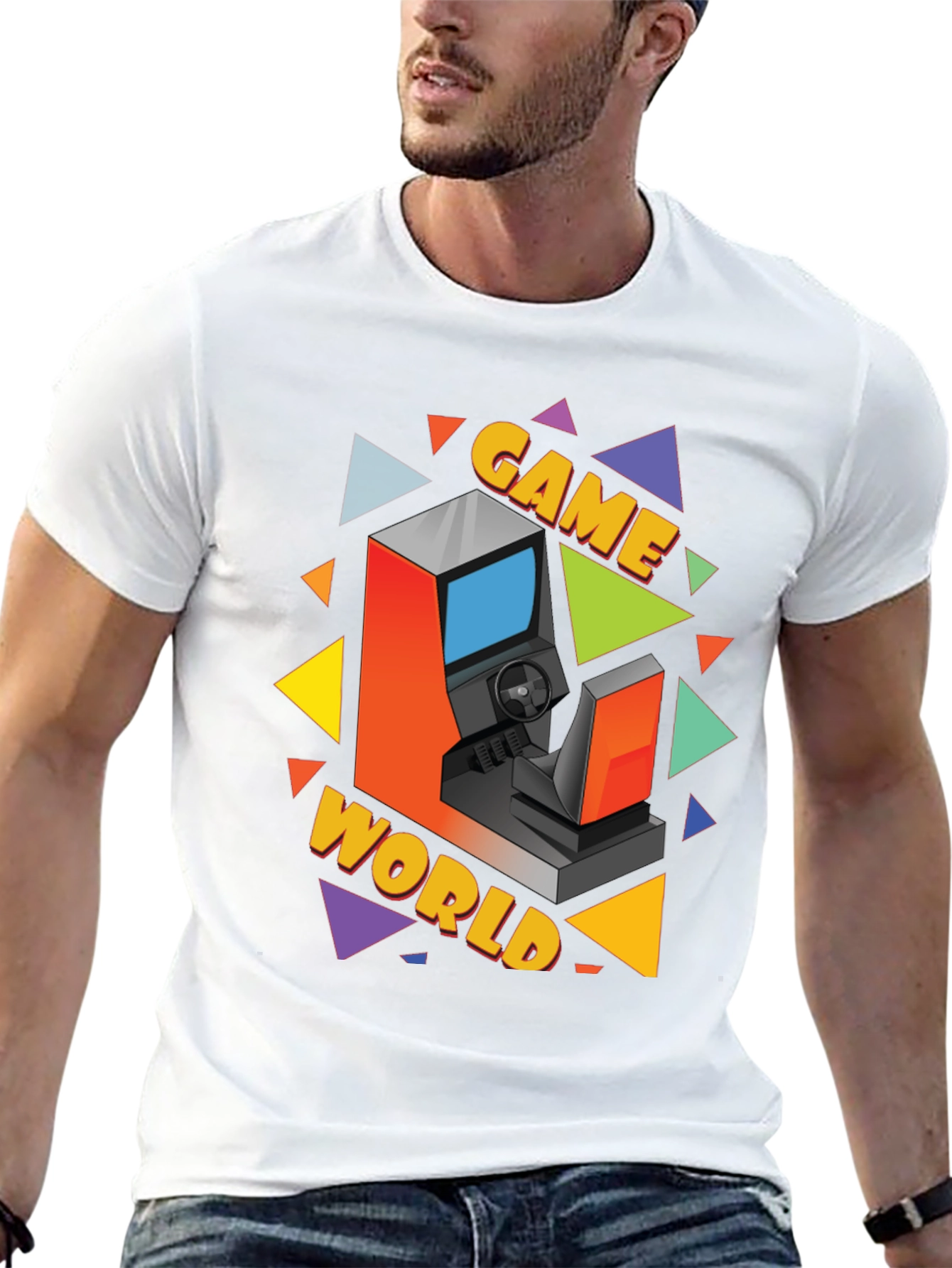 Retro Game World Graphic Tee
