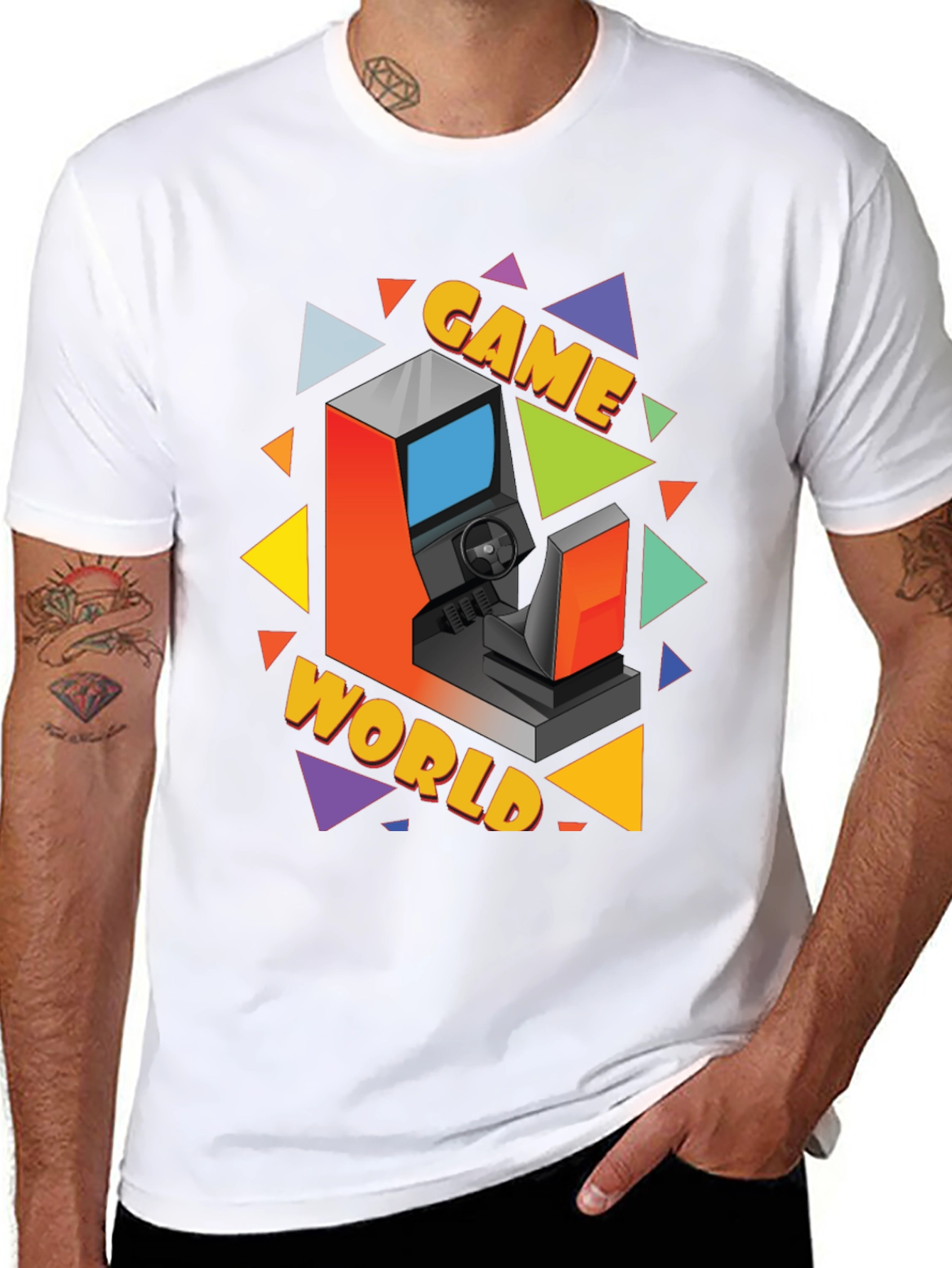 Retro Game World Graphic Tee