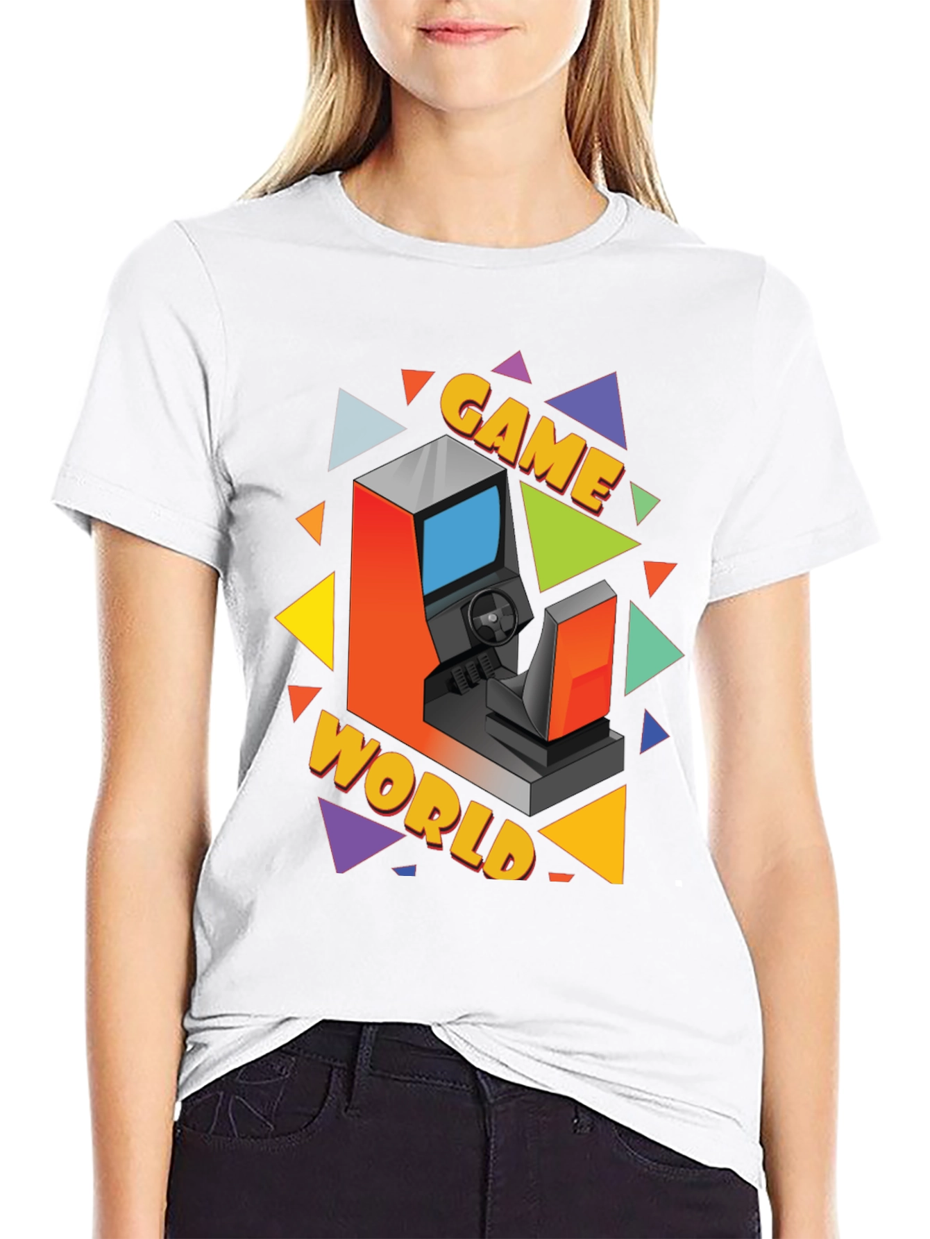 Retro Game World Graphic Tee