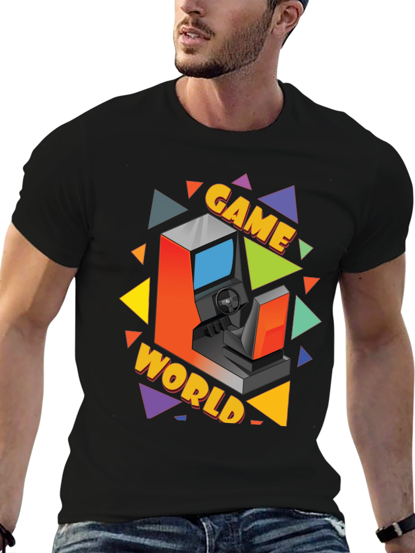Retro Game World Graphic Tee