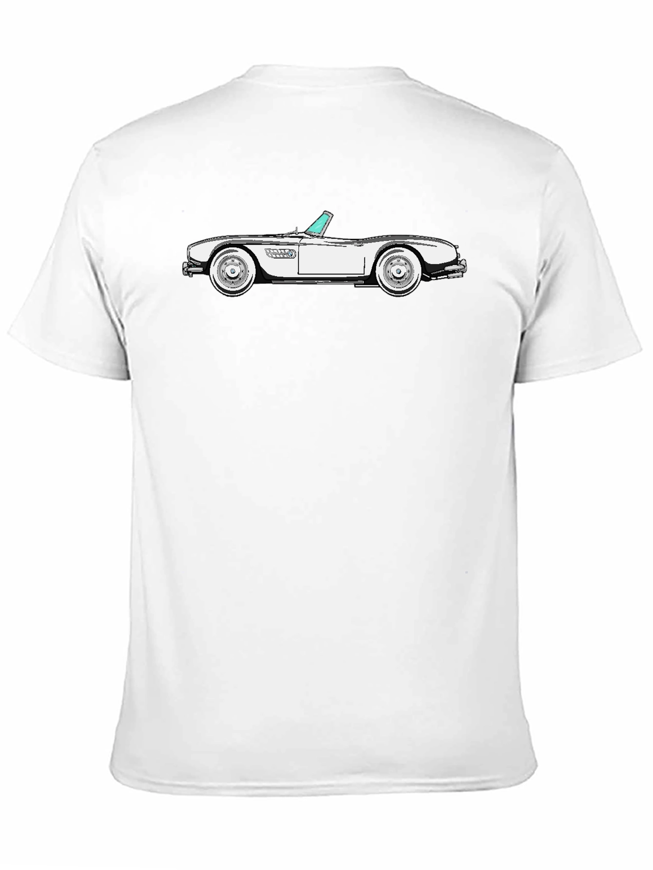Classic Car Graphic Tee - Black Cotton T-Shirt
