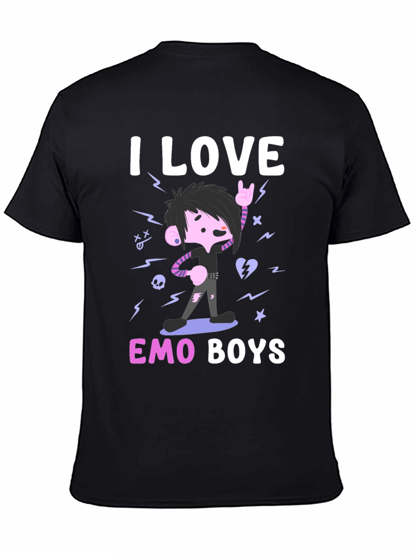 I Love Emo Boys Graphic Tee