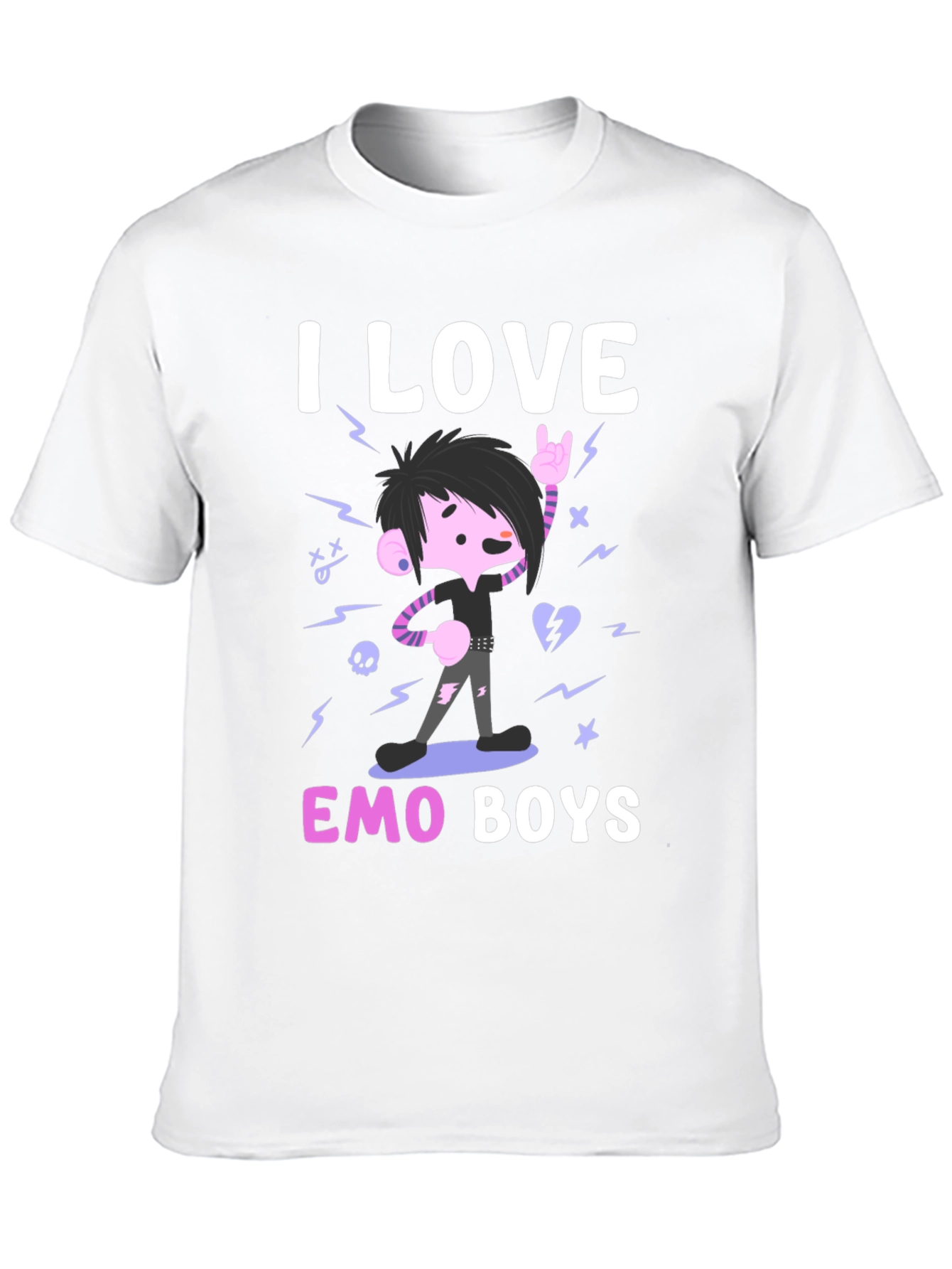 I Love Emo Boys Graphic Tee